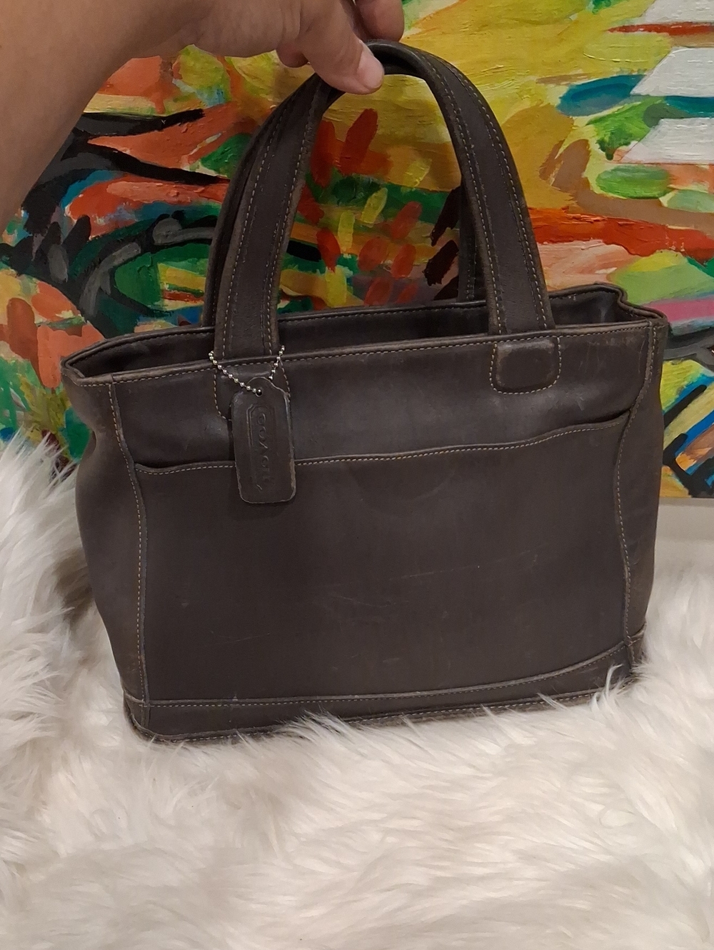 Vintage Coach Bag Leather